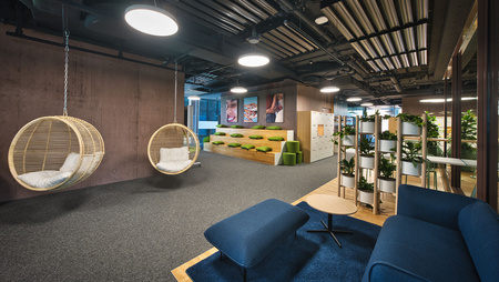 Beiersdorf New Work, Lounge neues Büro