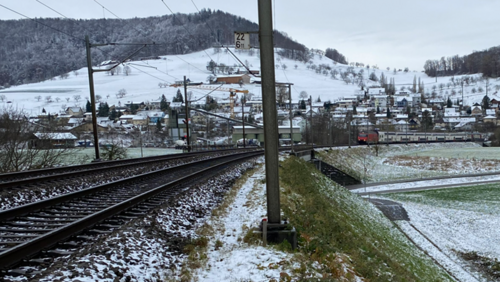 Railroad embankment Böckten