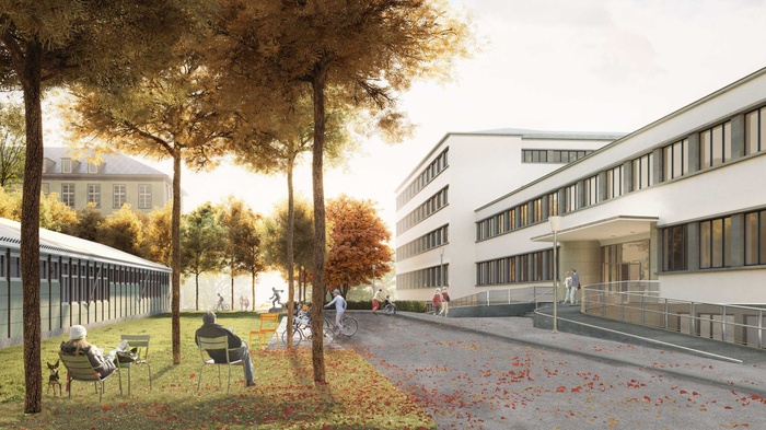 Haupteingang, Nationalbibliothek Bern