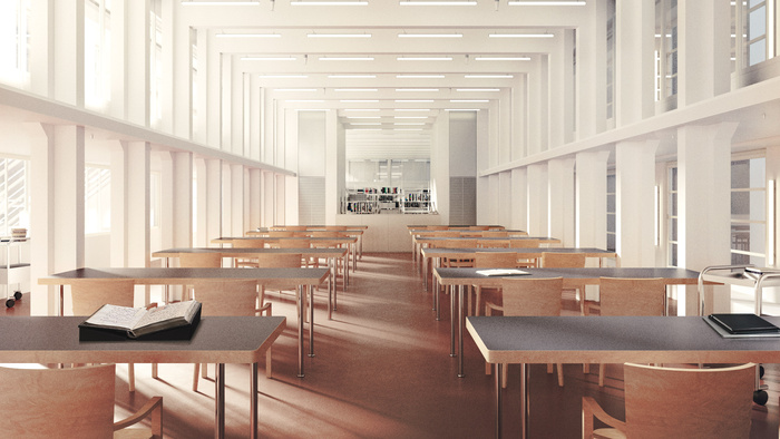 Reading space Swiss National Library in Bern