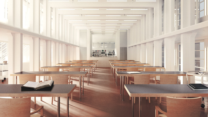Salle de lecture, Bibliothèque nationale suisse à Berne